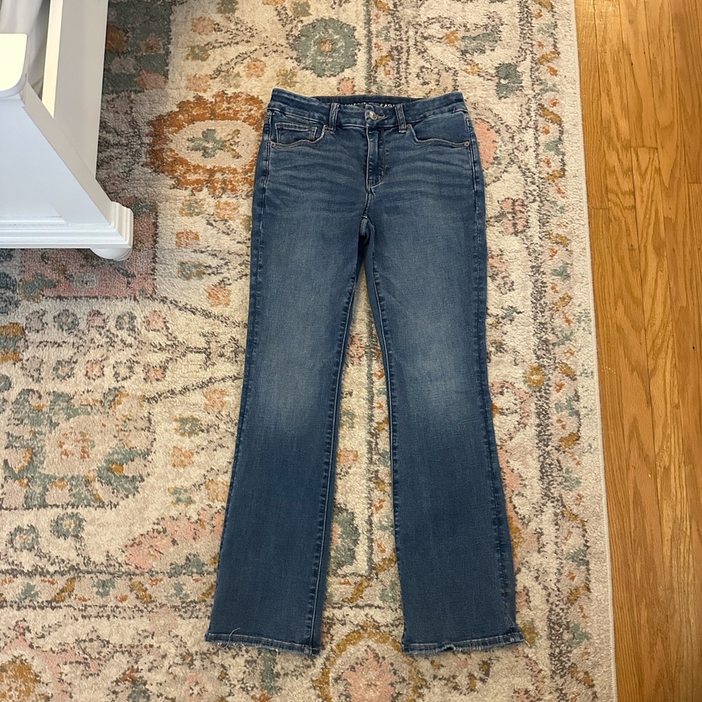 American Eagle Outfitters Women's Dark Blue bootcut Jeans
